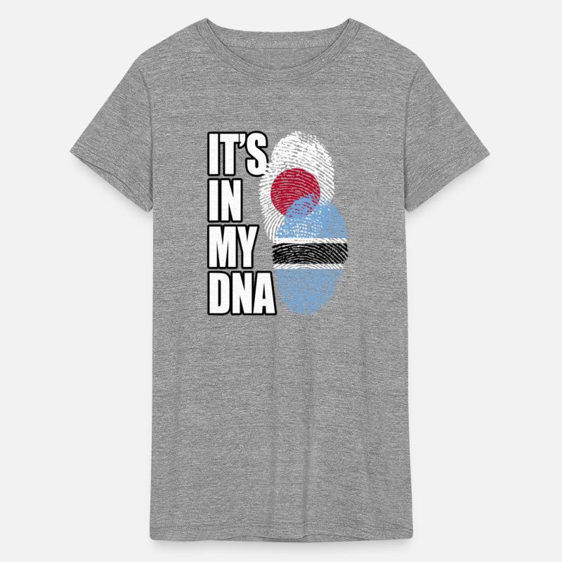 Botswana And Japanese Mix Heritage DNA Flag