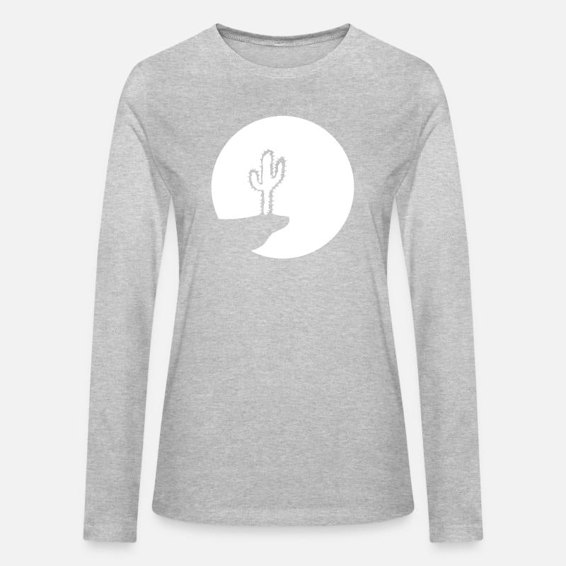 Cactus Moon Evening Mountain Cliff Night Round Sun