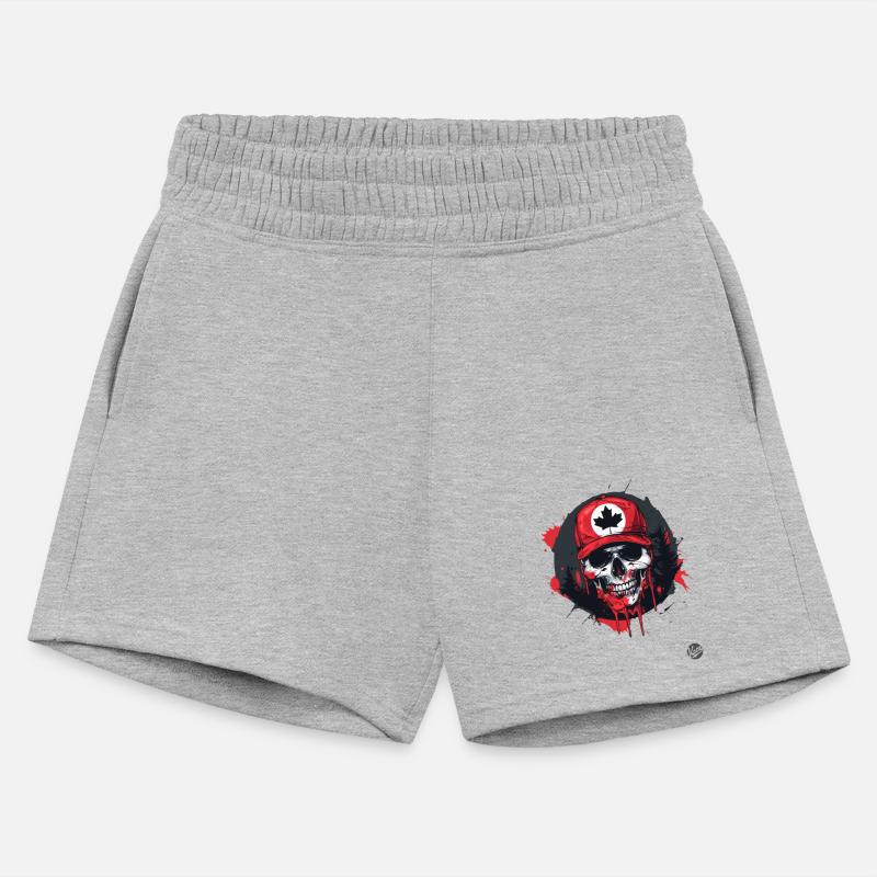 Canadian Skull - Baseball Hat with Leaf