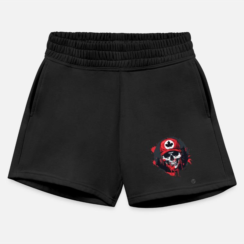 Canadian Skull - Baseball Hat with Leaf