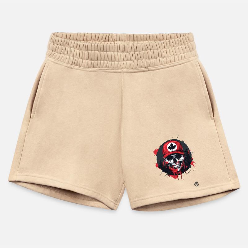 Canadian Skull - Baseball Hat with Leaf