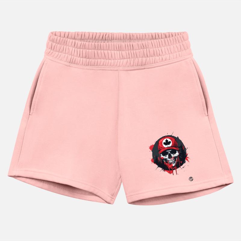 Canadian Skull - Baseball Hat with Leaf