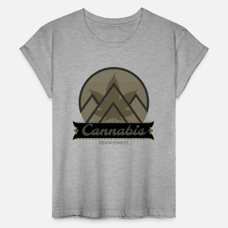 Cannabis Mountains - Highdea Funny GraphicT Shirt