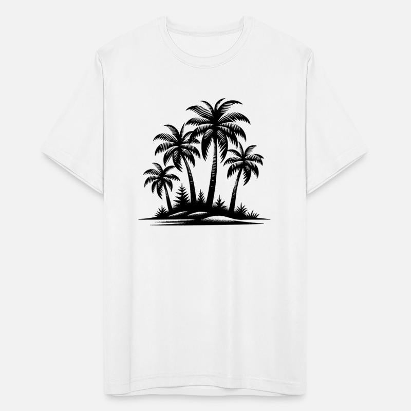Caribbean Islands And Palm Trees