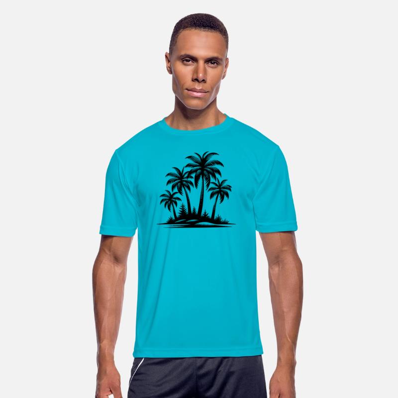 Caribbean Islands And Palm Trees