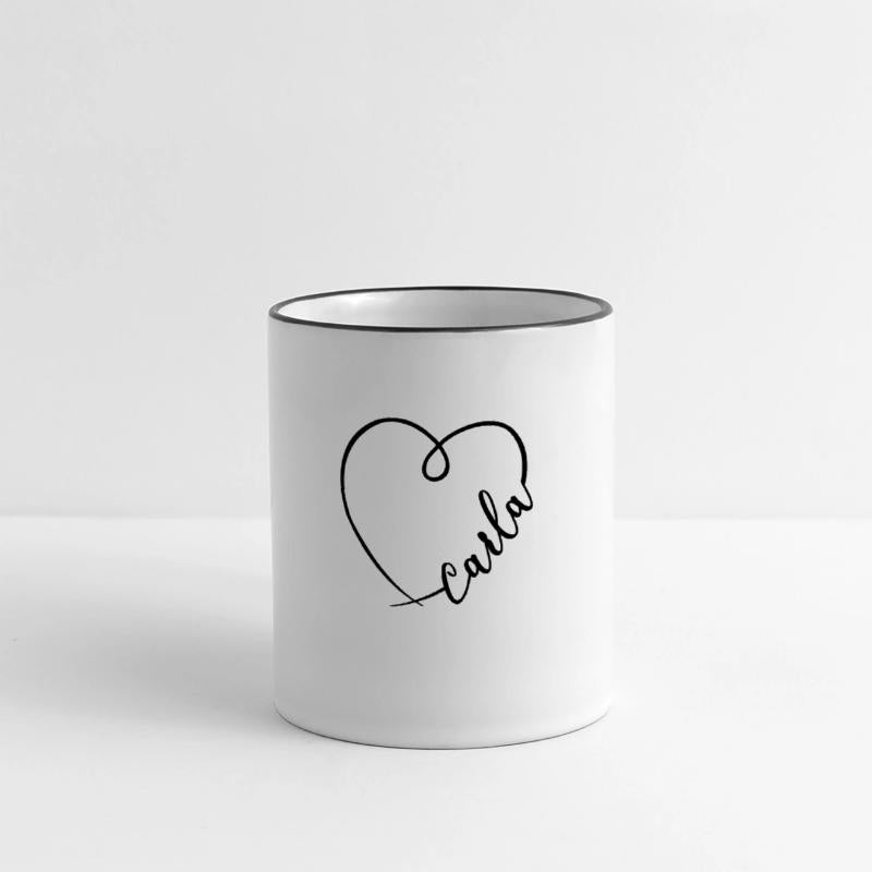 Carla Name Heart Calligraphy