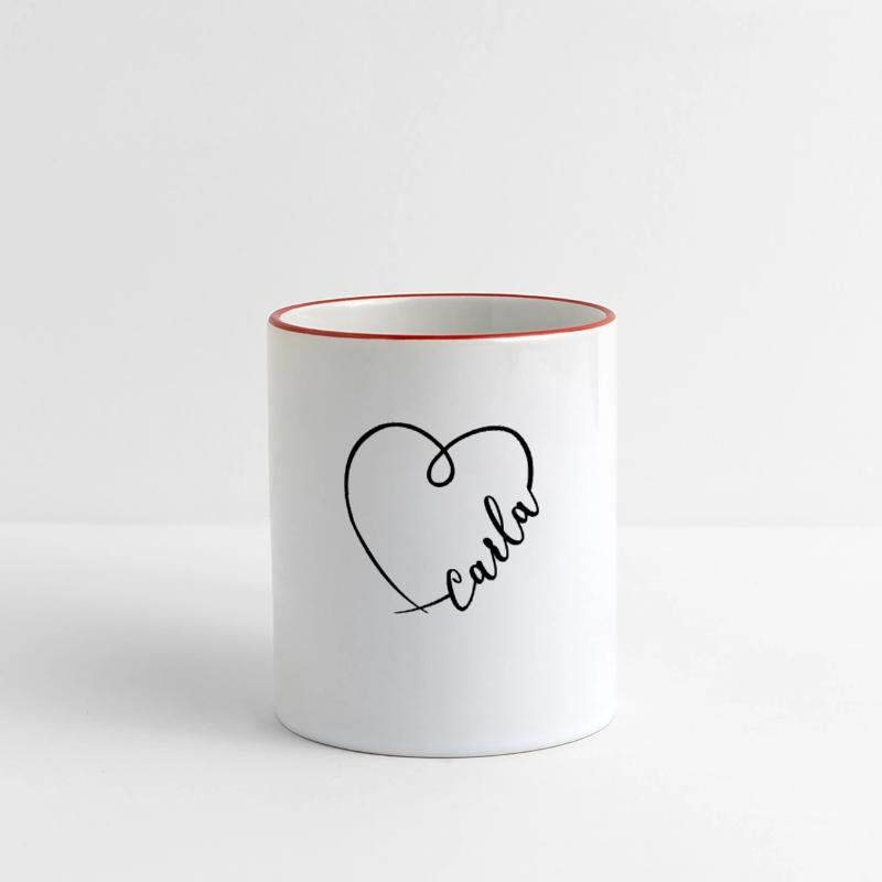Carla Name Heart Calligraphy