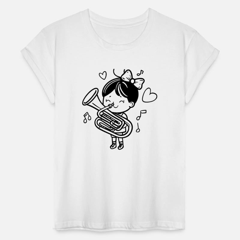 Cartoon Tuba Girl