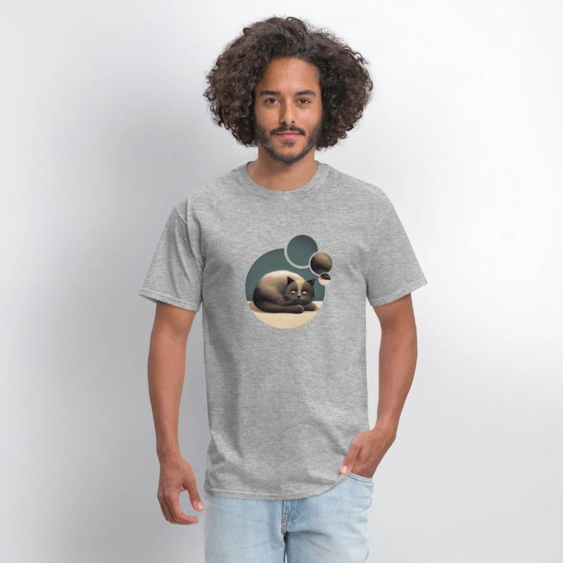 Cat illustration with eyes staring at night