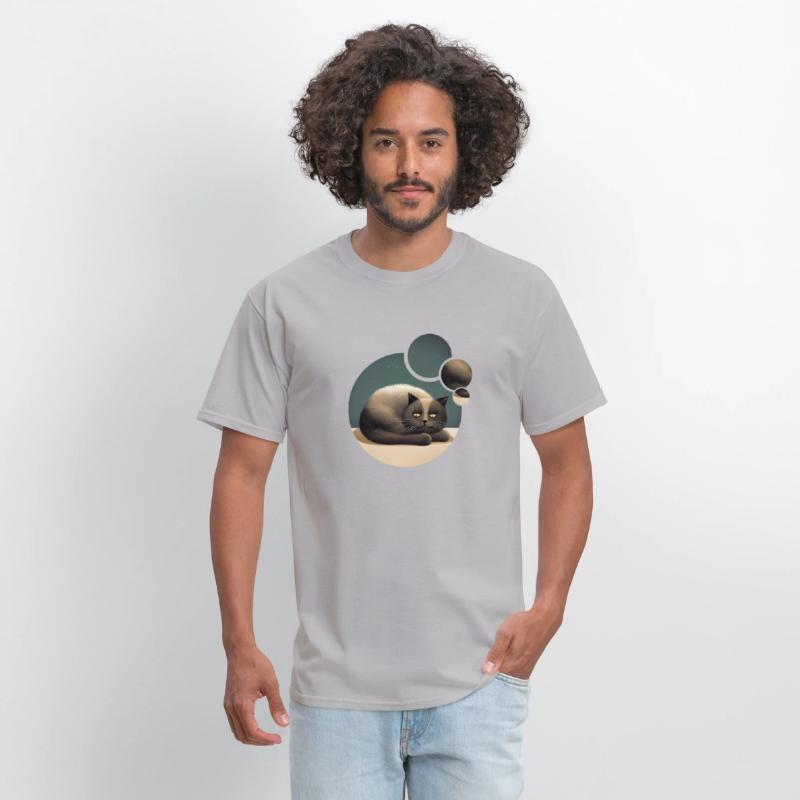 Cat illustration with eyes staring at night