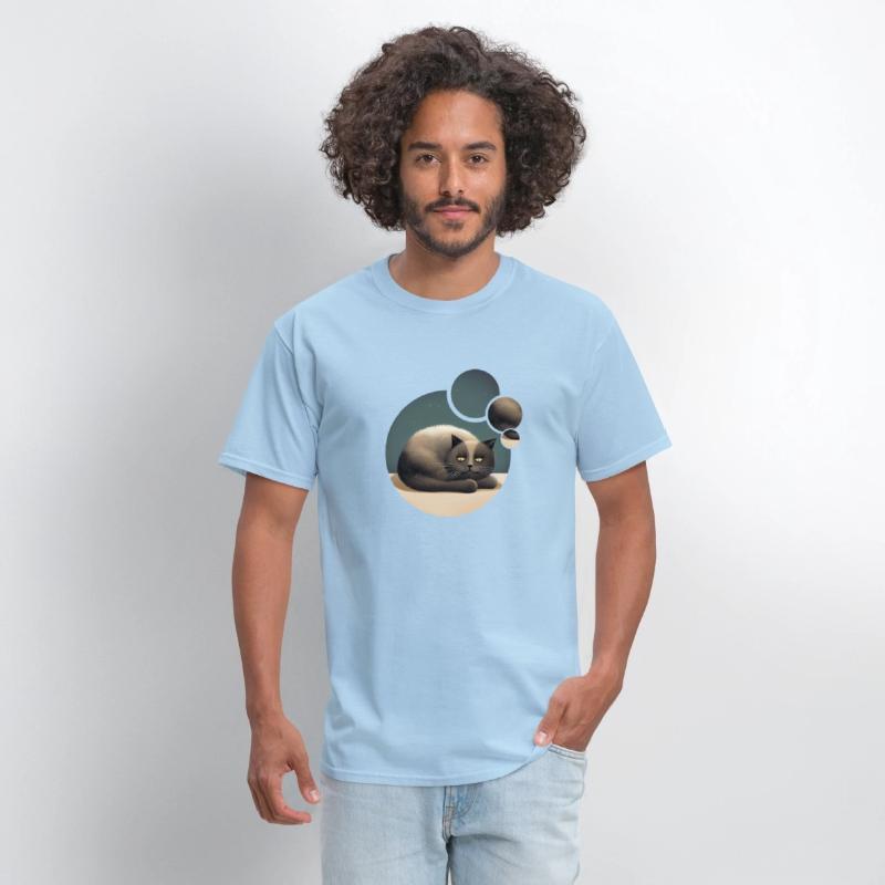 Cat illustration with eyes staring at night