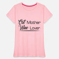 cat mother wine lover