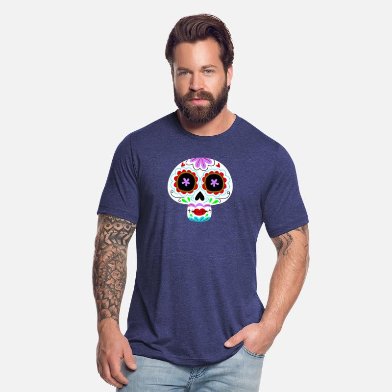Catrina Skull Red Flowers