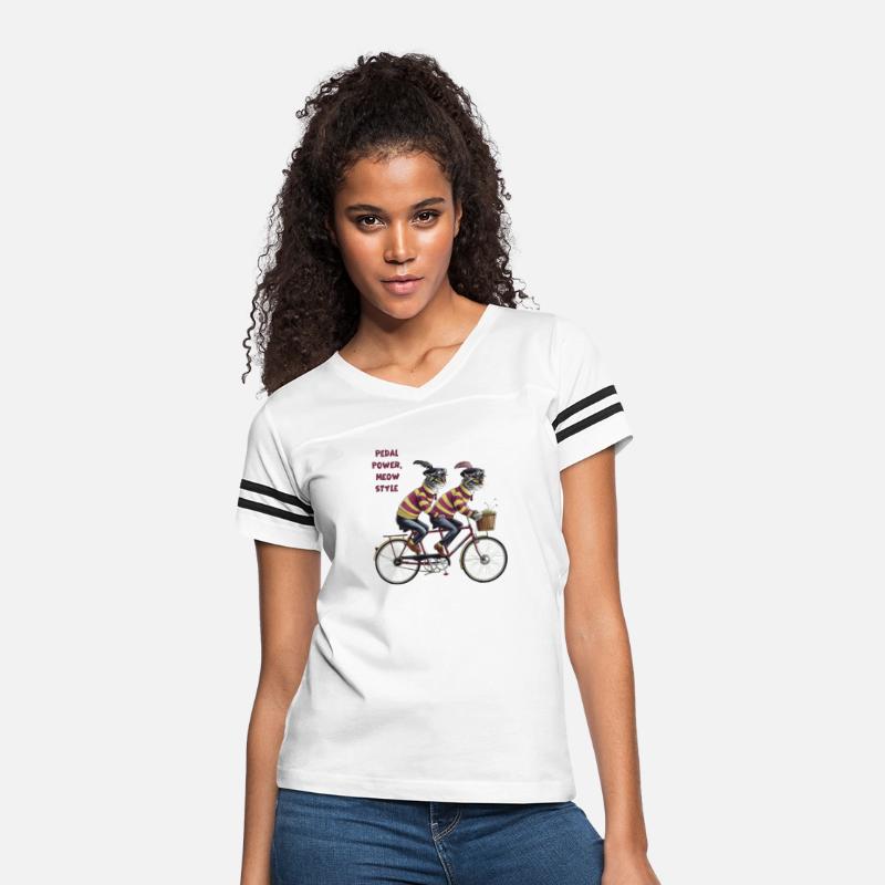 cats bike tshirt gift Pedal power meow style
