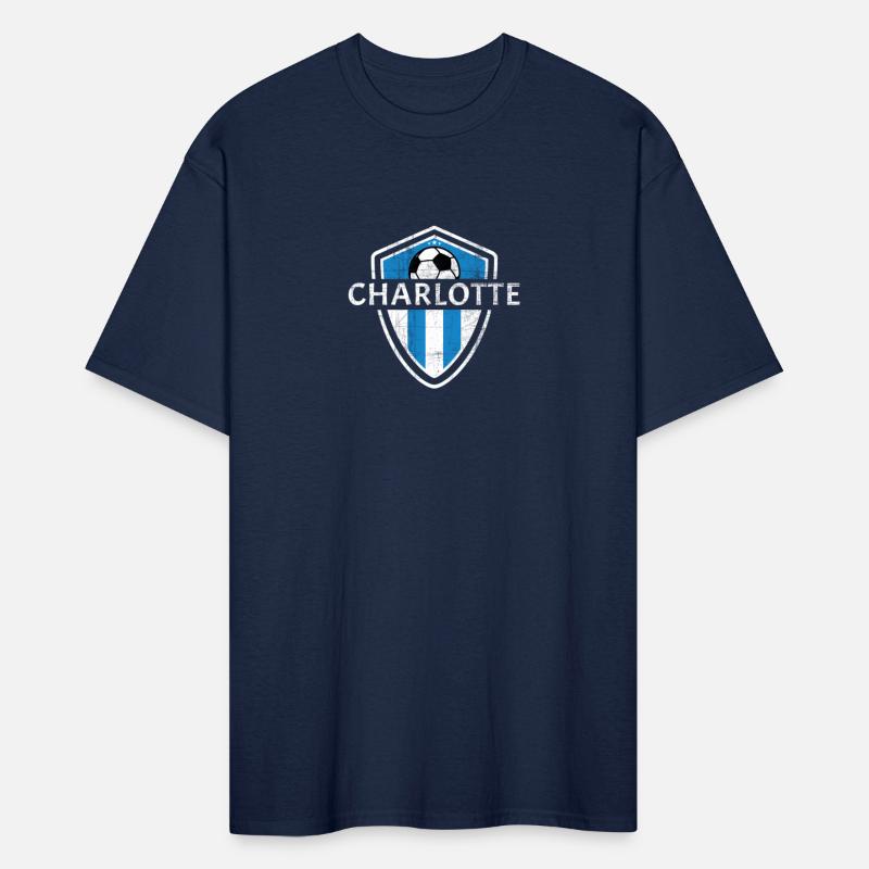Charlotte 704 Jersey Fan Badge Distressed