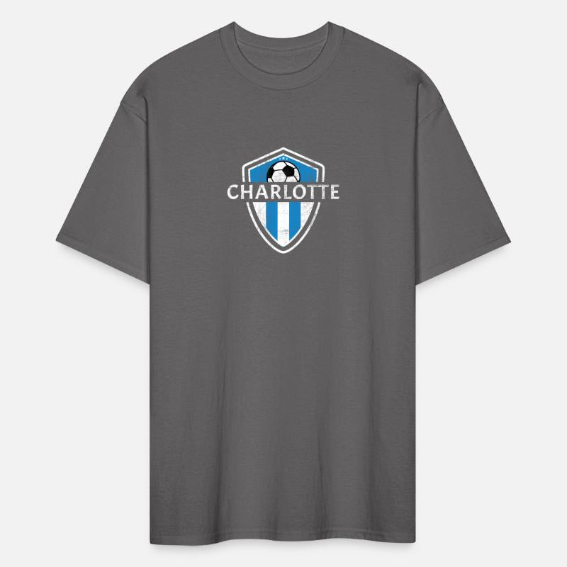 Charlotte 704 Jersey Fan Badge Distressed