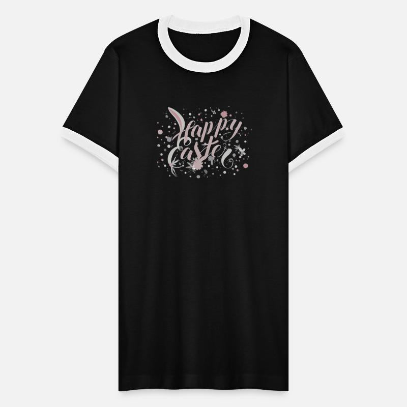 Chic Happy Easter Lettering With Spring Accents