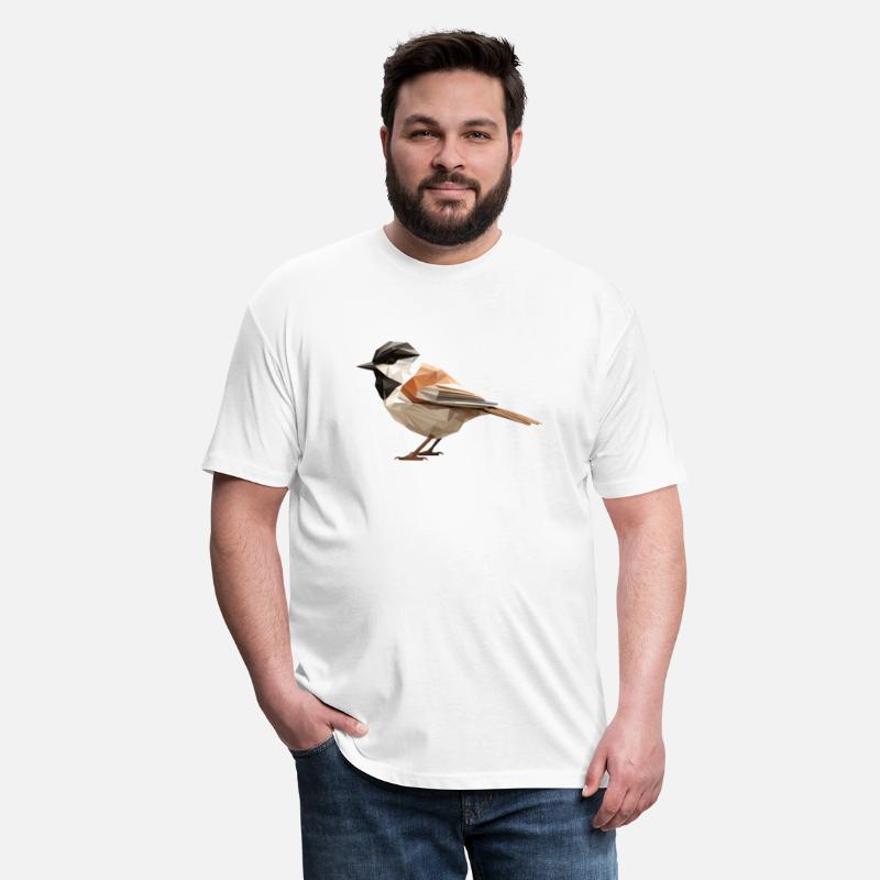 Chickadee Bird Low Poly