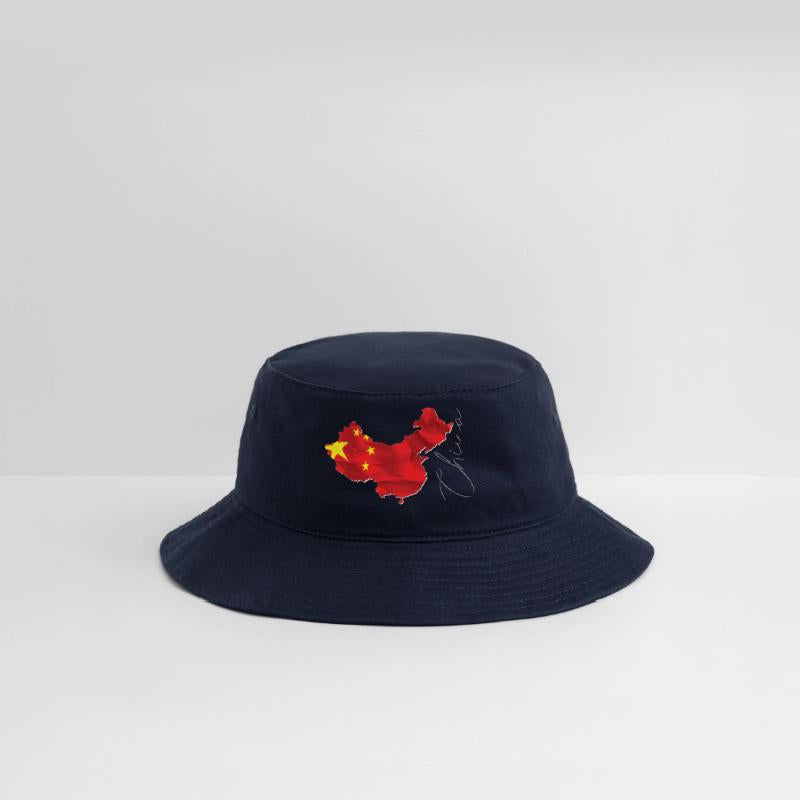 China Flag in China Map EN