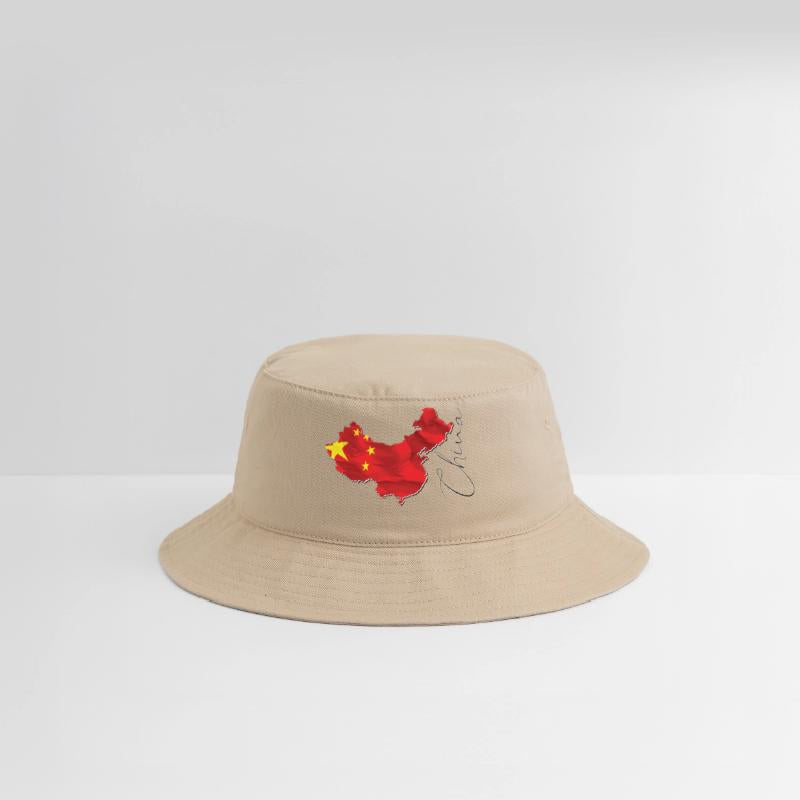 China Flag in China Map EN