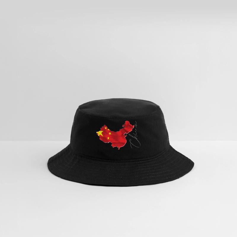 China Flag in China Map EN