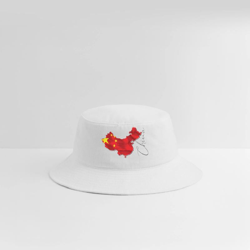 China Flag in China Map EN