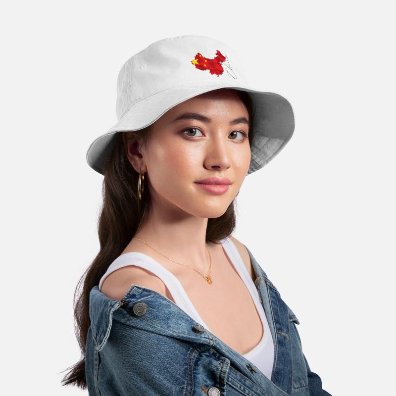 China Flag in China Map EN