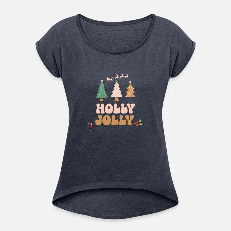 Christmas Holly Jolly Vibes Happy Holidays Design