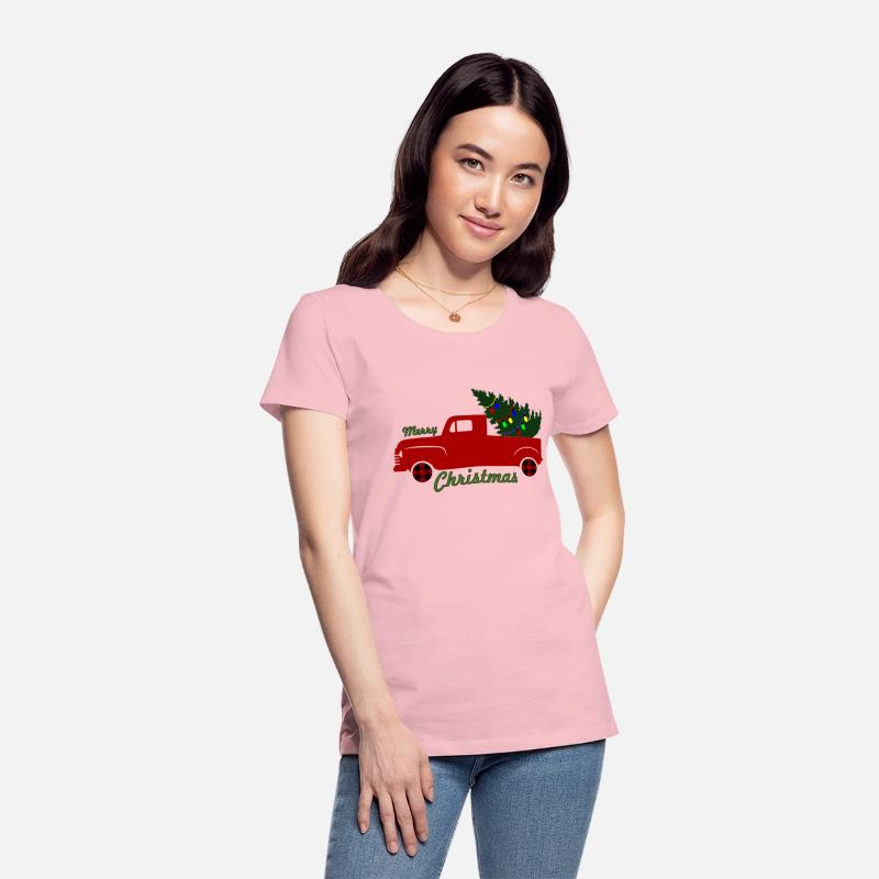 christmas truck and christmas tree