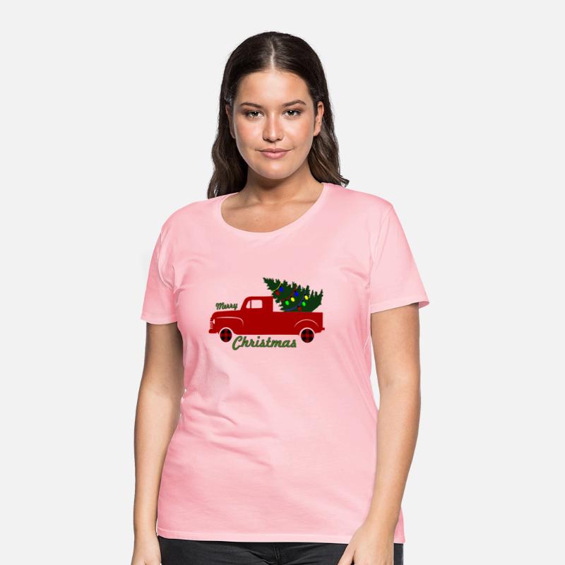 christmas truck and christmas tree