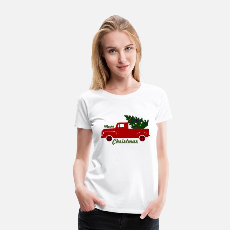 christmas truck and christmas tree