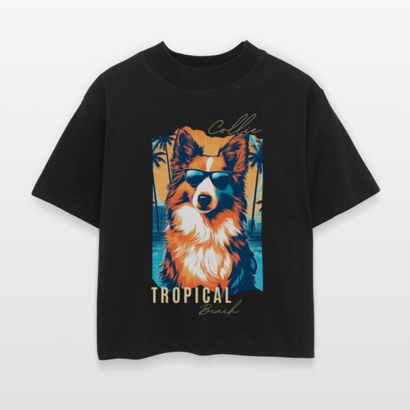 Collie with sunglasses