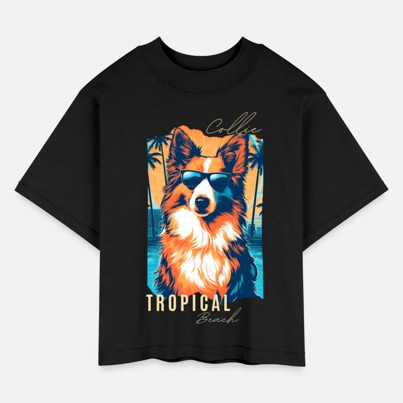 Collie with sunglasses