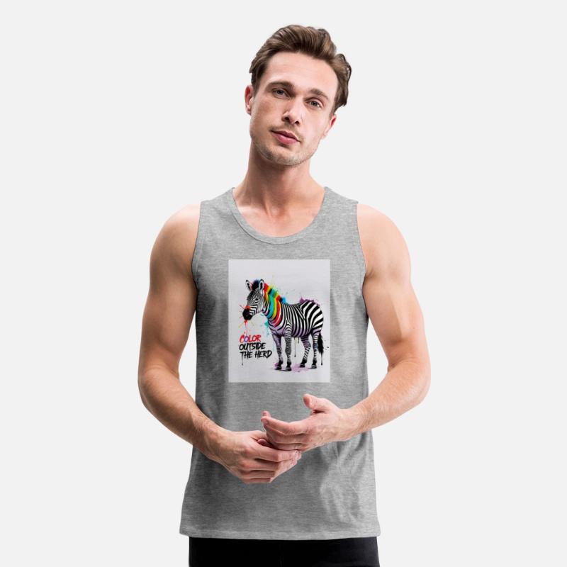 Color Outside the Herd – Graffiti Zebra T-Shirt