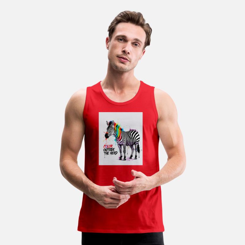 Color Outside the Herd – Graffiti Zebra T-Shirt