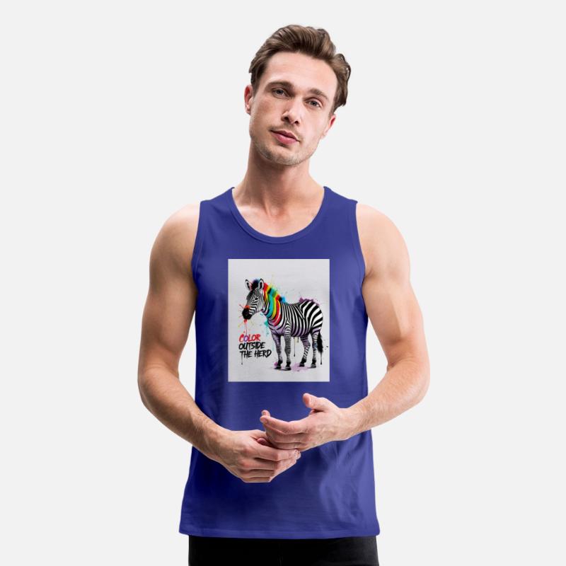 Color Outside the Herd – Graffiti Zebra T-Shirt