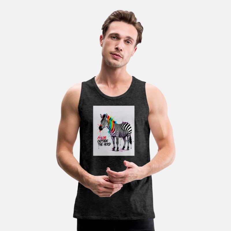Color Outside the Herd – Graffiti Zebra T-Shirt