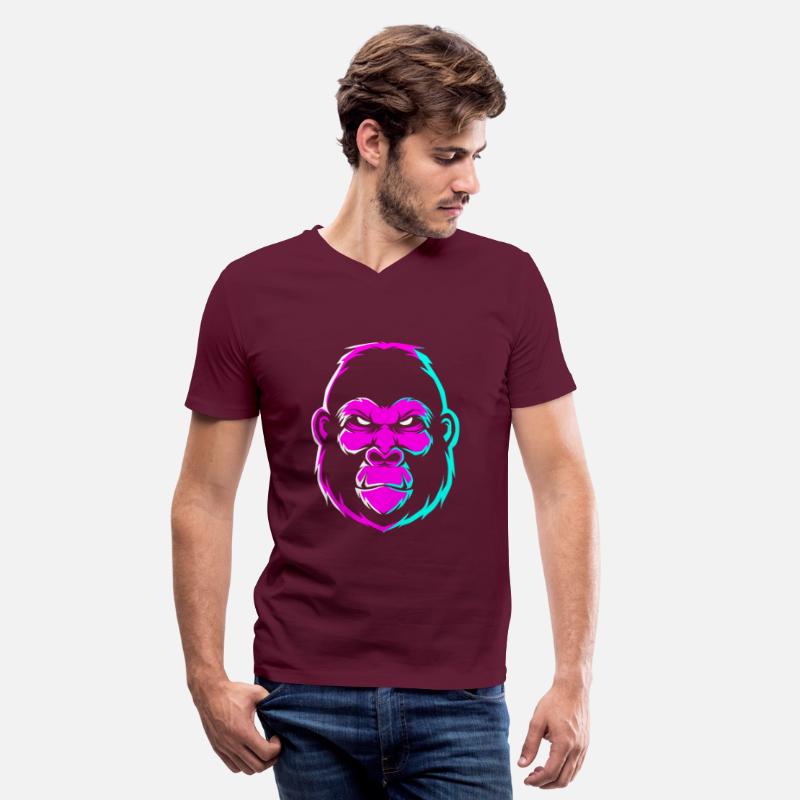 Colorful Gorilla Face For Men