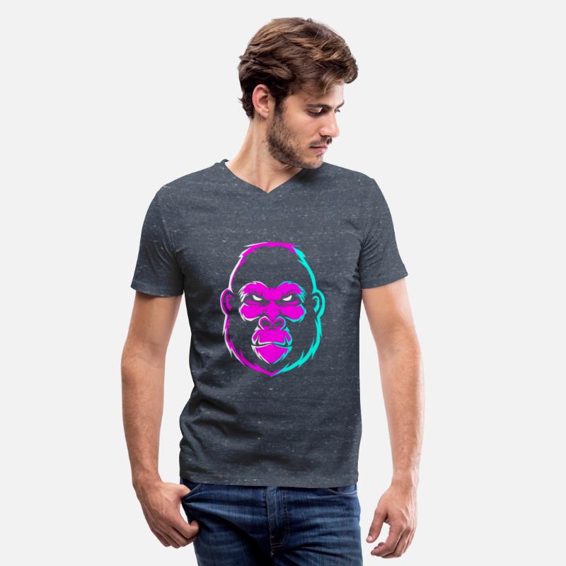 Colorful Gorilla Face For Men