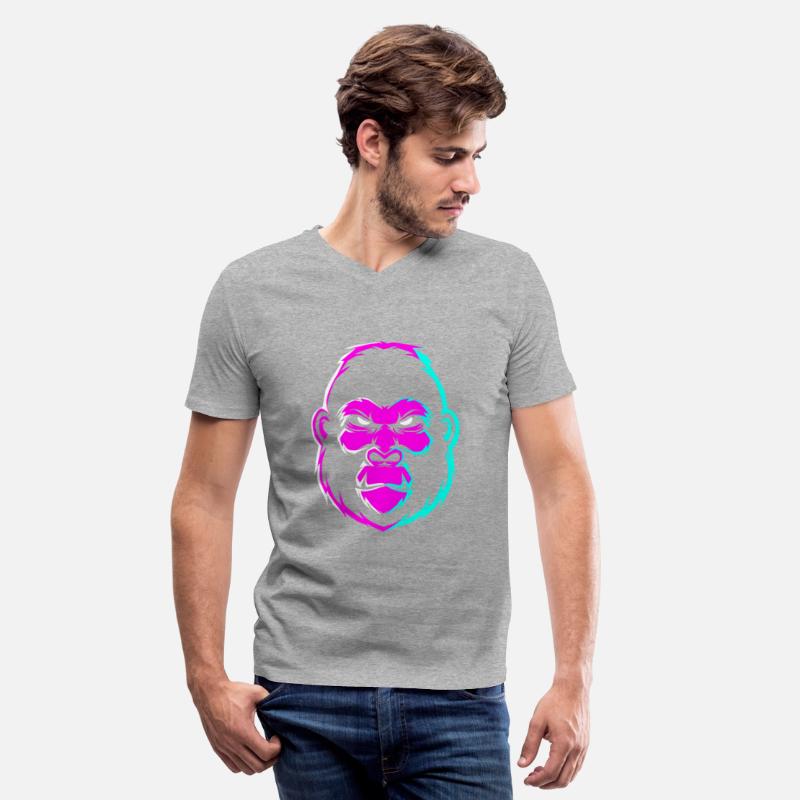 Colorful Gorilla Face For Men