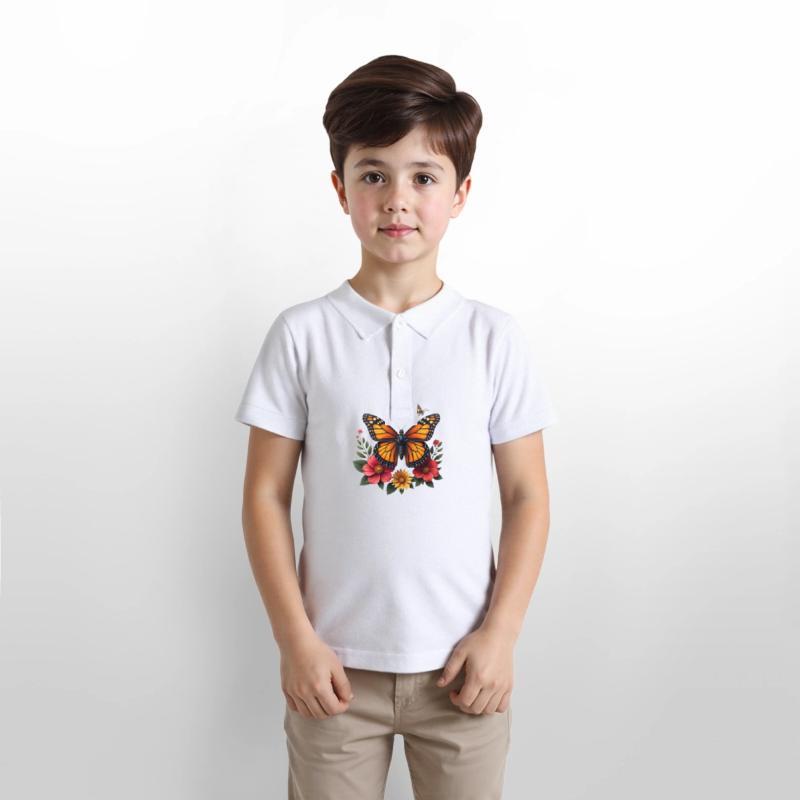 Colorful monarch butterfly t-shirt