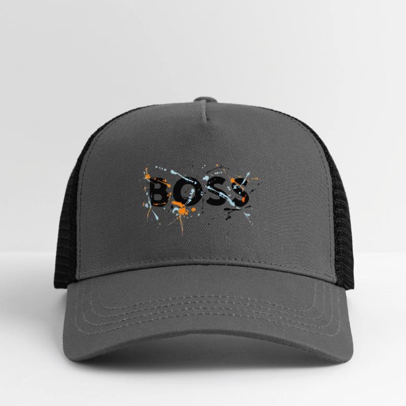 Colorful Paint Splatter Boss Design