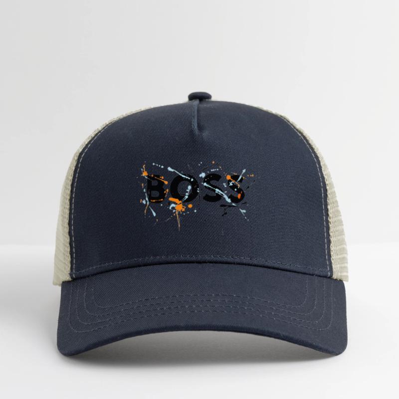 Colorful Paint Splatter Boss Design