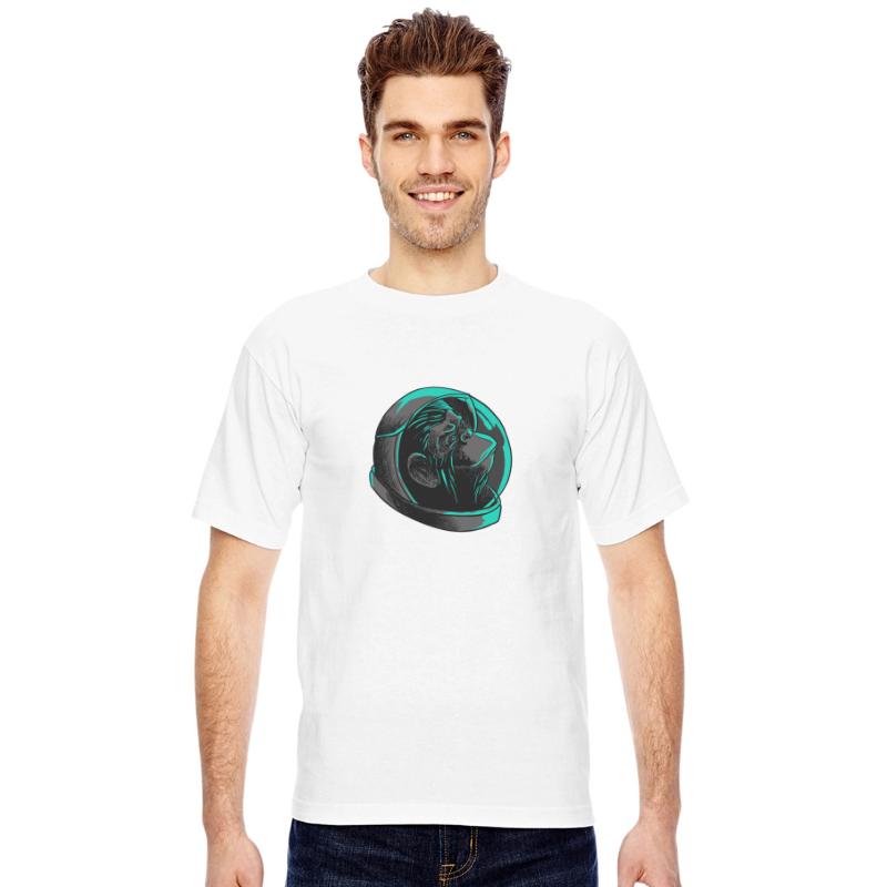 Cool Astronaut Monkey Head T-Shirt - Funny Ape