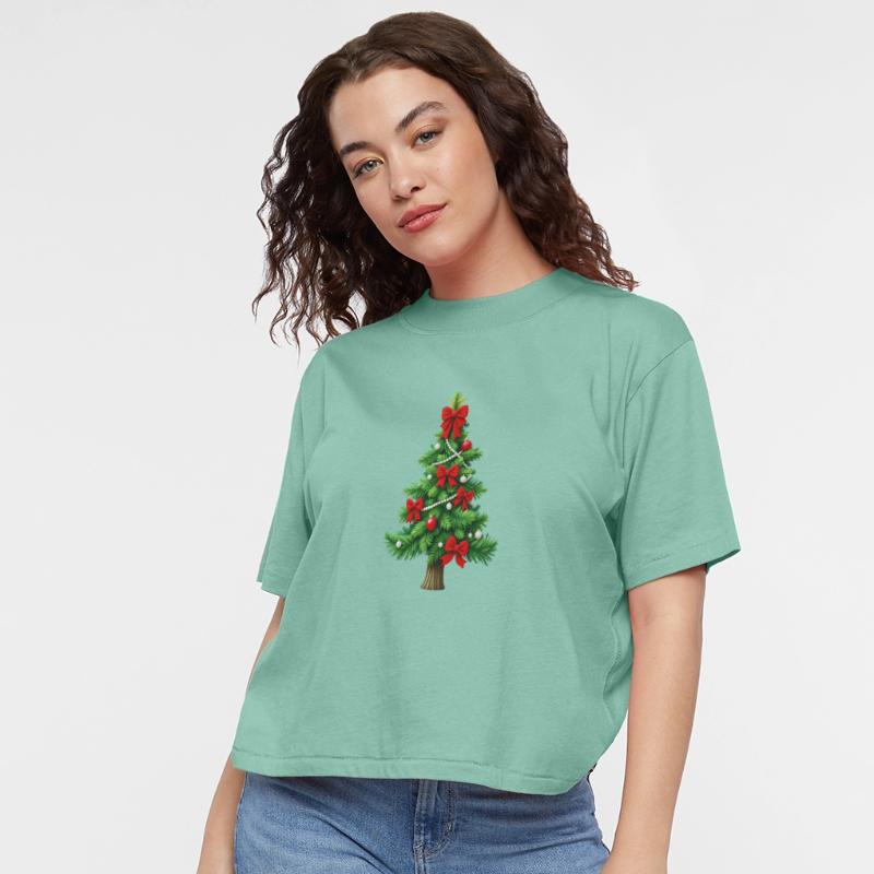 Coquette Bow Christmas Tree Xmas Holiday Girly