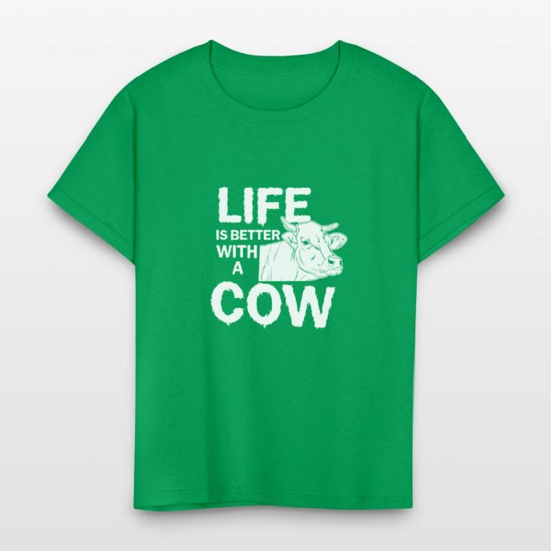 Cow life farm animal milk