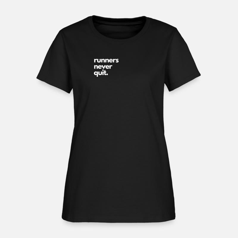 Cross Country Run T-Shirt, Runners Never Quit, Uni