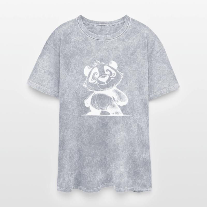 Cuddly Children's Panda Baby Pencil Sketch