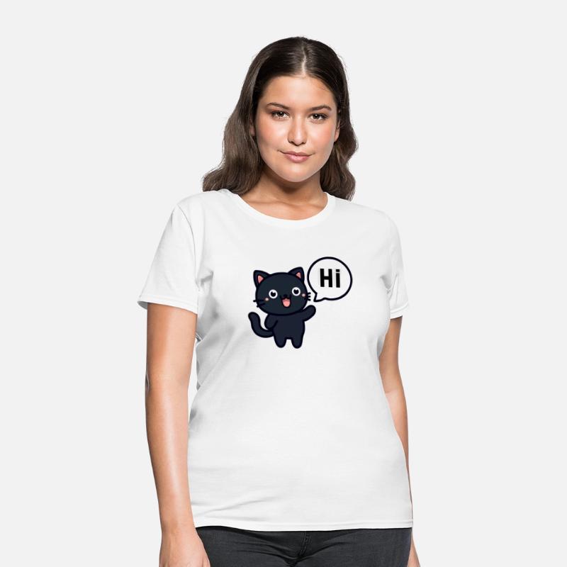 Cute Black Cat Says Hi