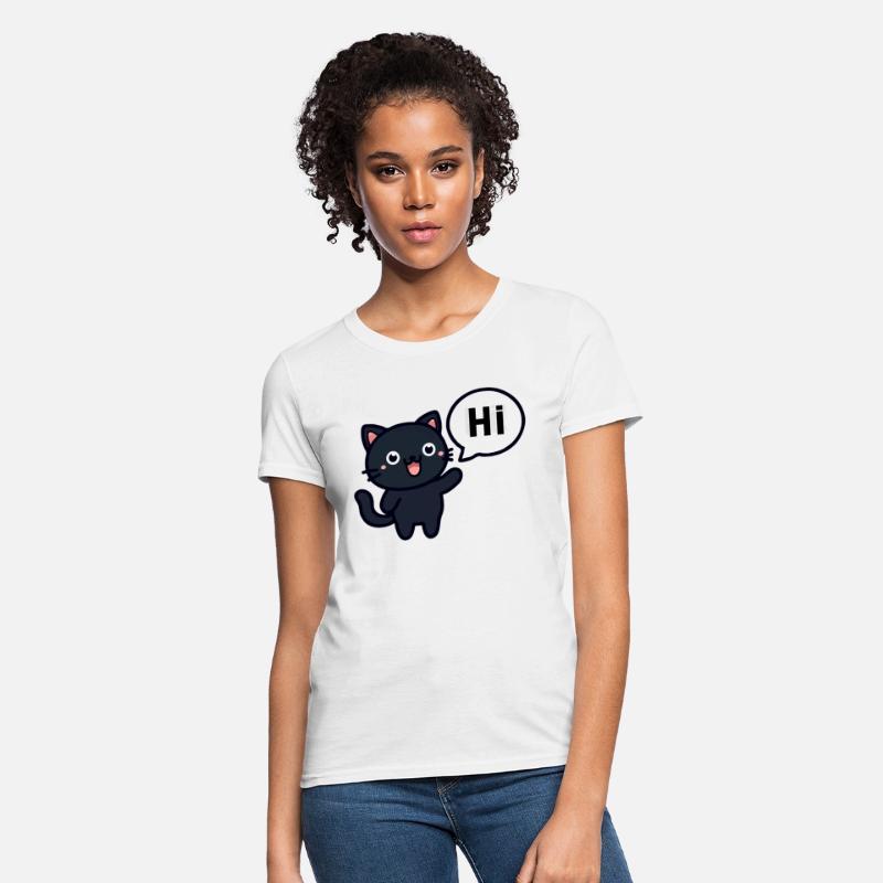 Cute Black Cat Says Hi